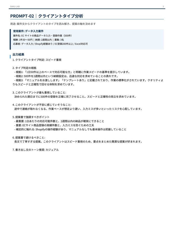 【フリーランサー向け】クラウドソーシング 採用率向上プロンプトシステム|Lancers・クラウドワークス対応