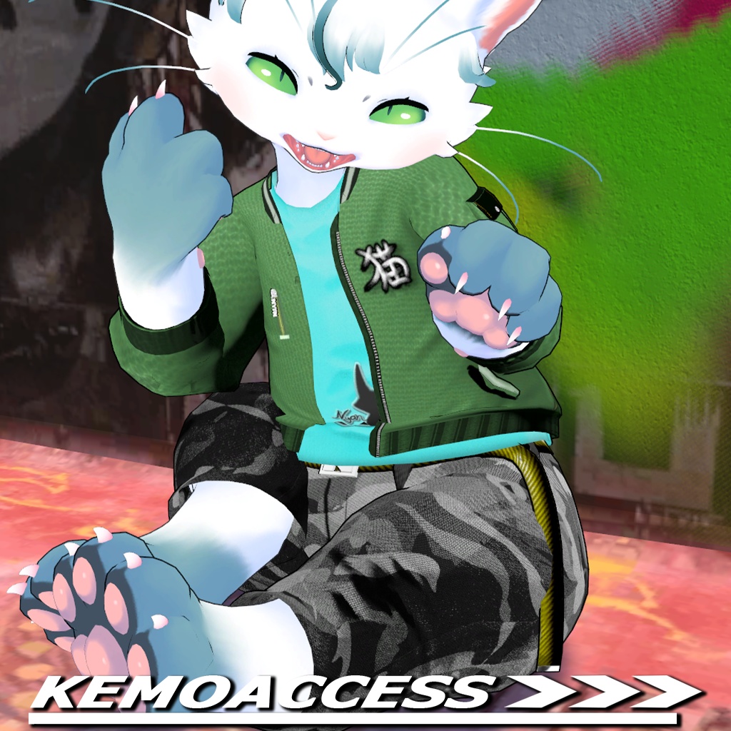 VRC想定 - ニャンクル(Nyancle)用衣装 - Bomber Jacket