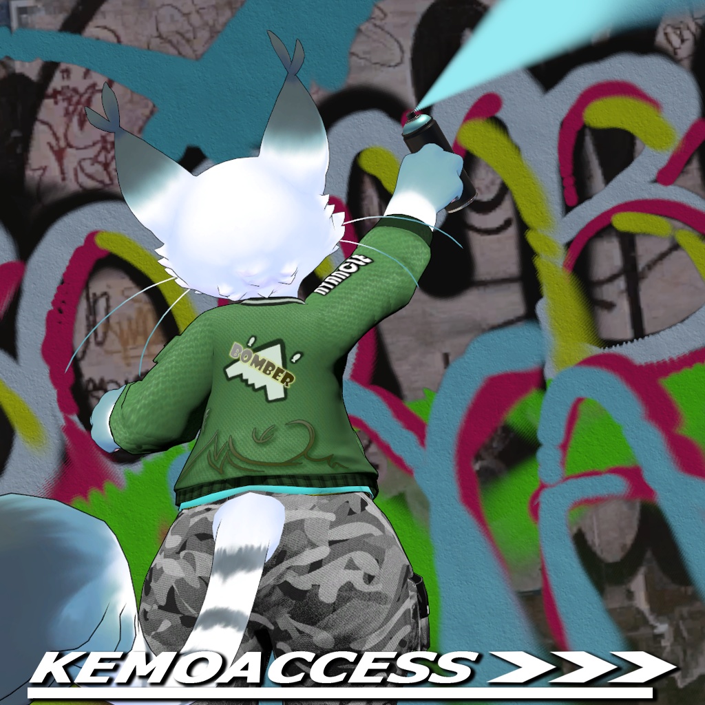 VRC想定 - ニャンクル(Nyancle)用衣装 - Bomber Jacket