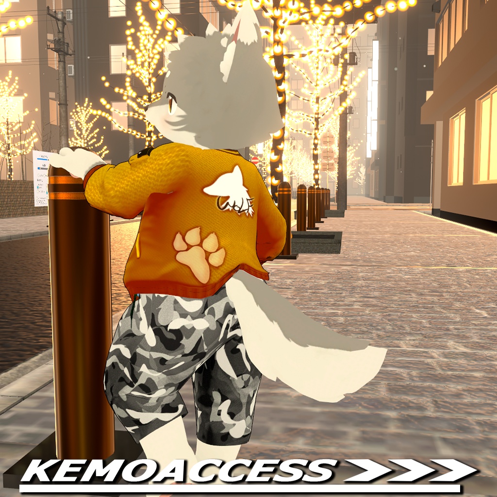 VRC想定 - アルフィー用衣装 - BOMBER JACKET