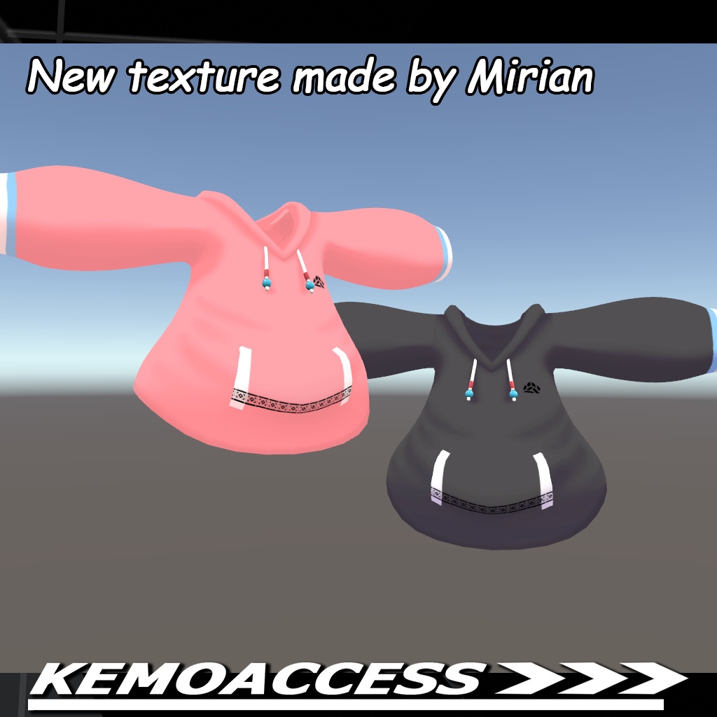 VRC想定 - Asty( アスティ)用衣装 - シンプルパーカー