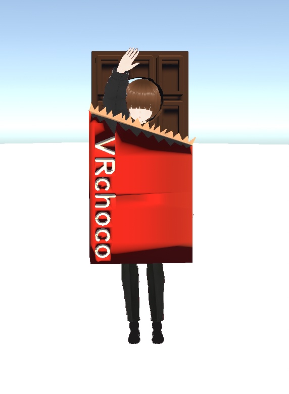 板チョコ顔出しコスチューム