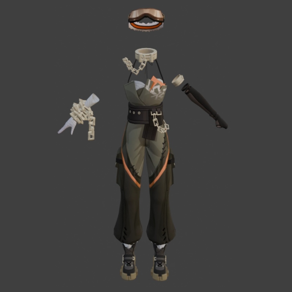 【3D衣装モデル】set2