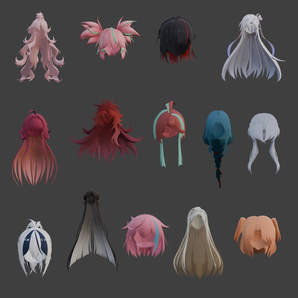 【3Dモデル】髪hair