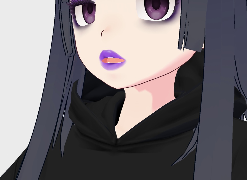 Purple Goth Lips {VROID}