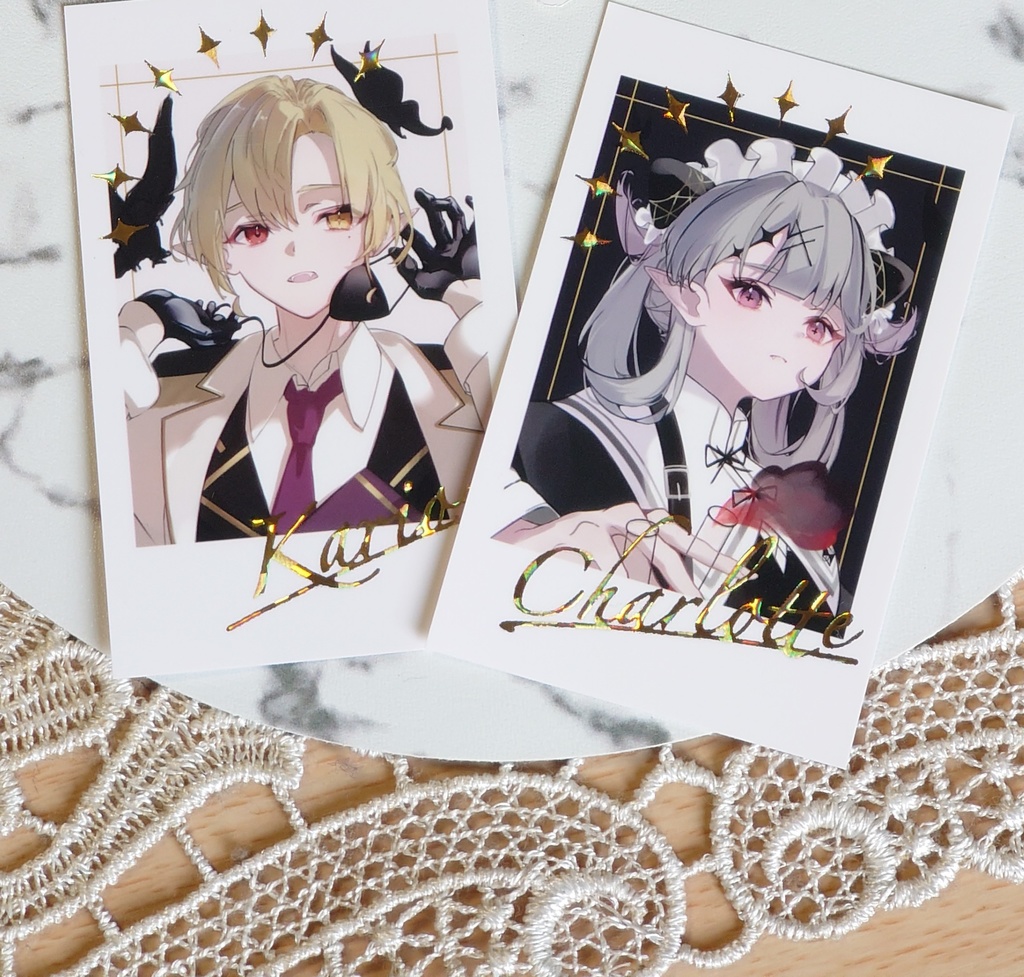 箔押しチェキ風カードセット