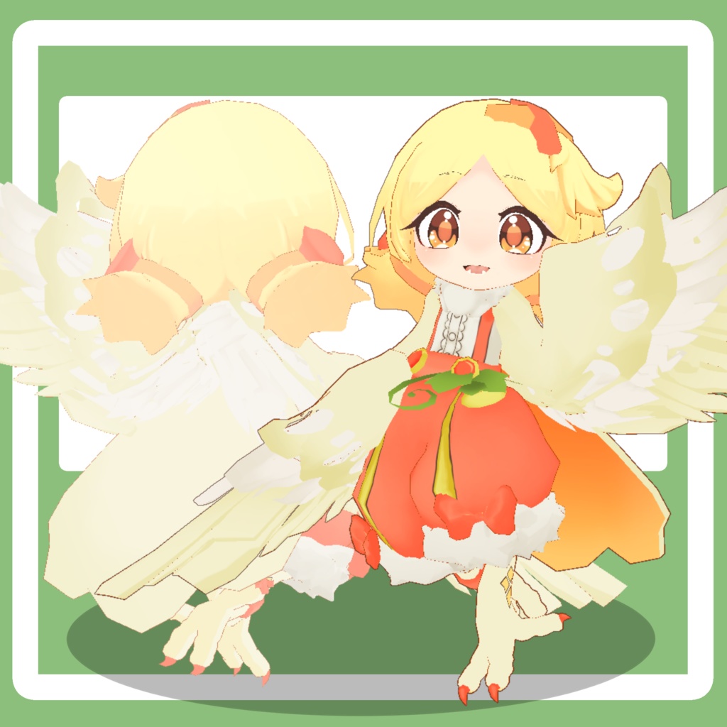 VRM 飛べない鳥のぱんぷきん(幼体)-Mini- オリジナルアバター