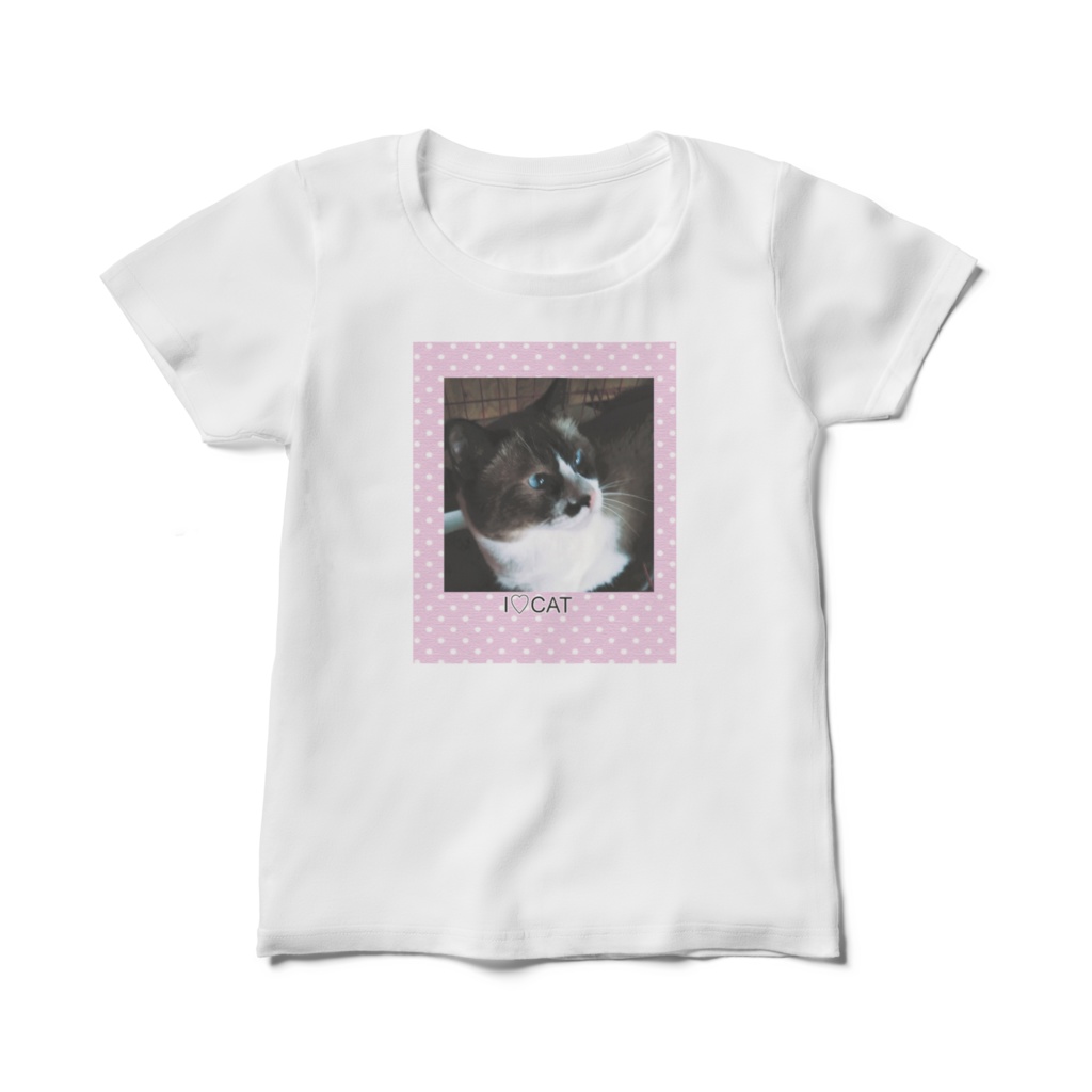 保護猫 I♡CAT Tシャツ
