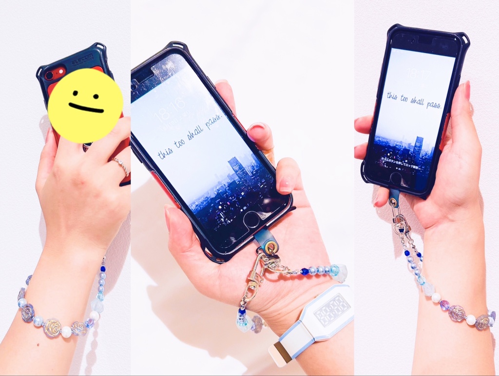 ヒーローイメージスマホストラップ