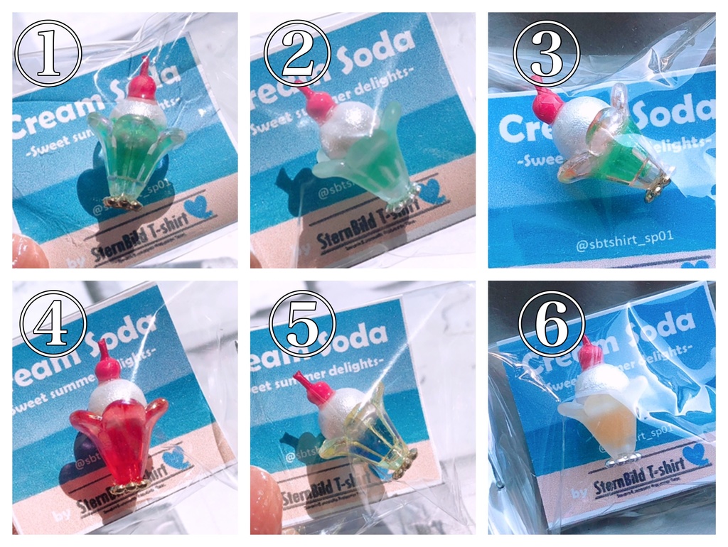 ミニチュア推し色クリームソーダ