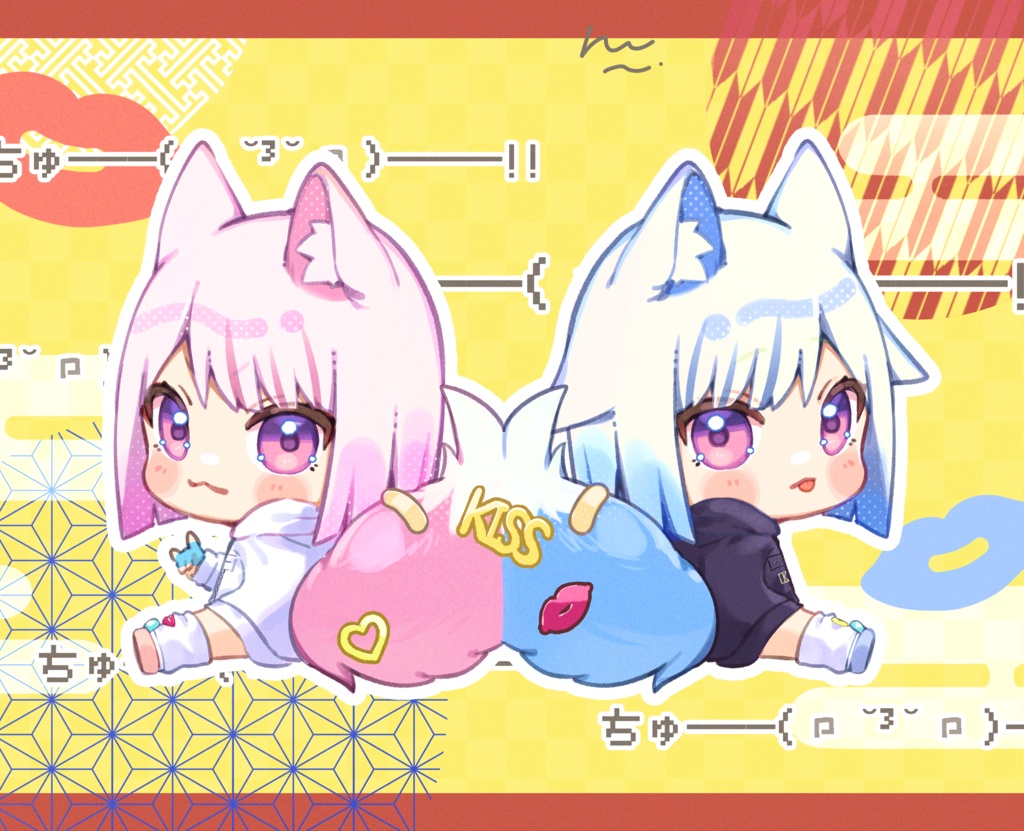 【C107】新刊セット Fluffy Twin Rabbit Maids イラスト本(非公式)