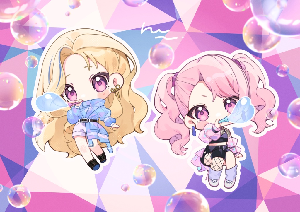 【C107】新刊セット Fluffy Twin Rabbit Maids イラスト本(非公式)