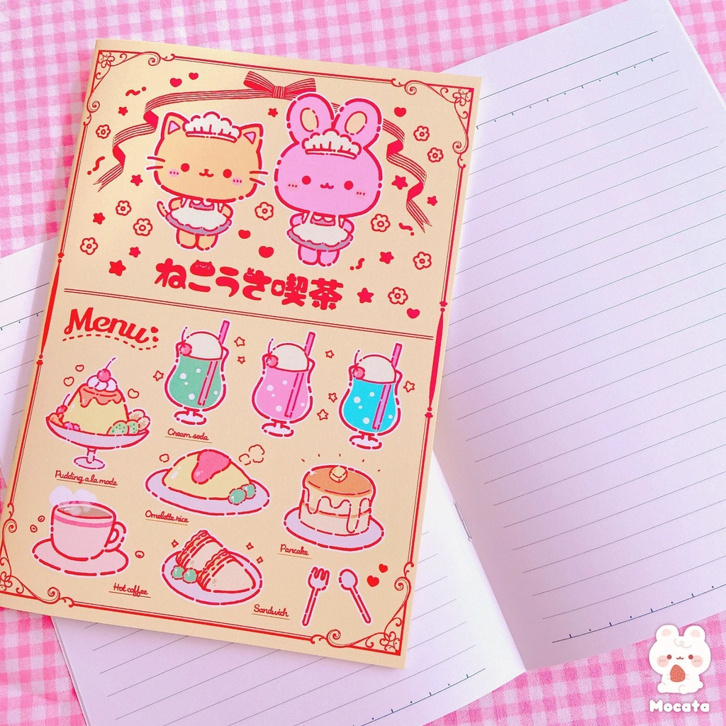 ねこうさ喫茶 B6ノート