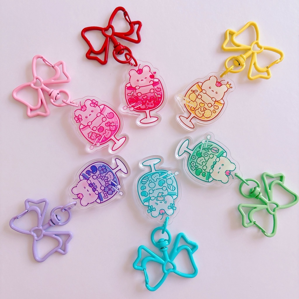 くまさんクリームソーダアクキー