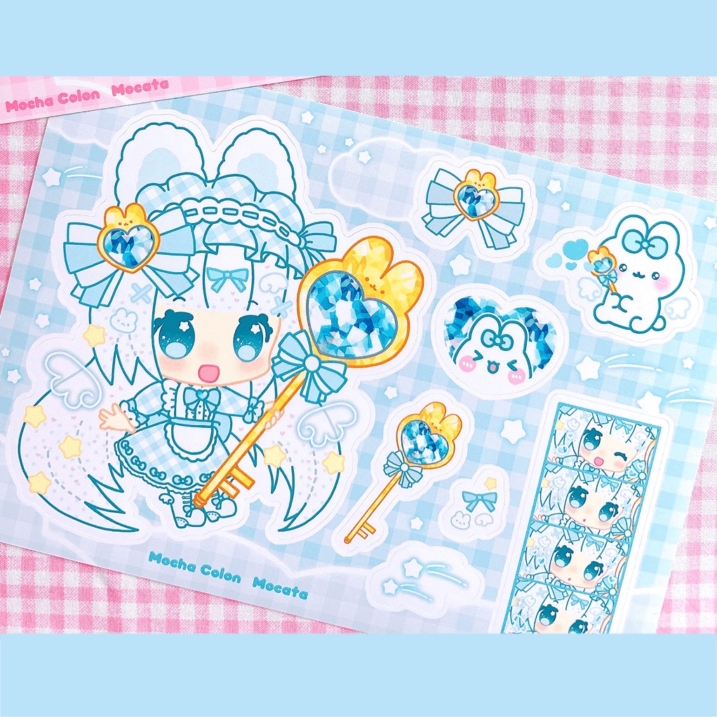 魔法少女シール♡水色
