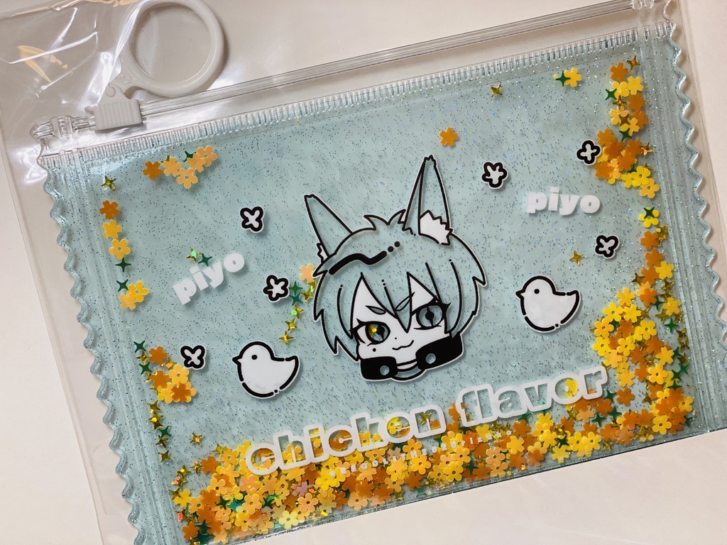 凹凸世界 鬼狐天冲 グリッター入りポーチ