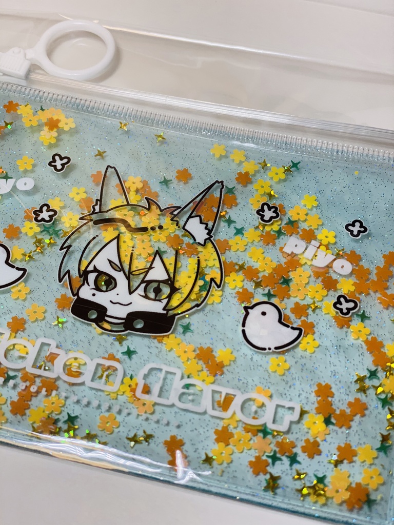 凹凸世界 鬼狐天冲 グリッター入りポーチ