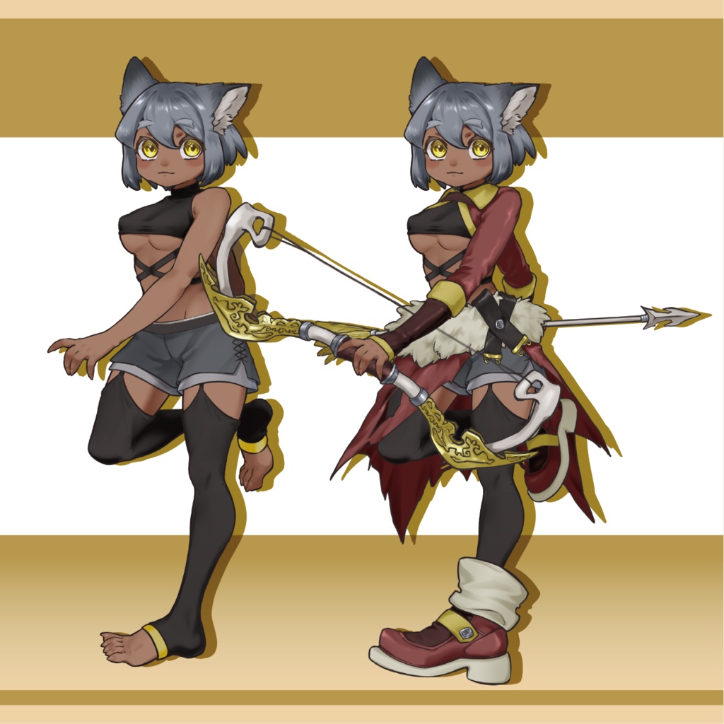 【立ち絵】獣人「猫」