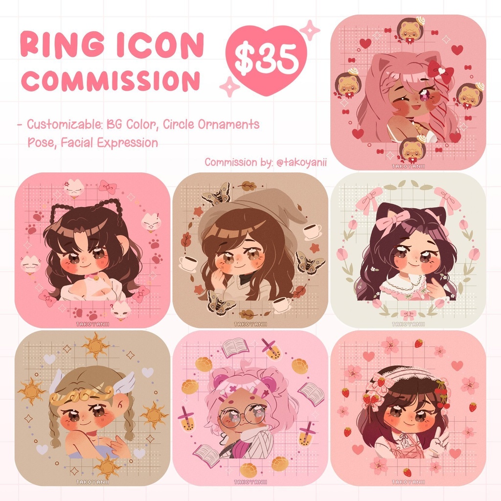 High Quality Custom Icon＋Thumnail for 3 social media