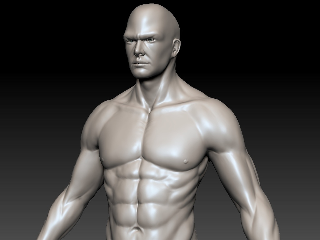 男素体 Zbrush Fbx両方のデータになります Zbrushverで制作 Okkuzbrush Booth