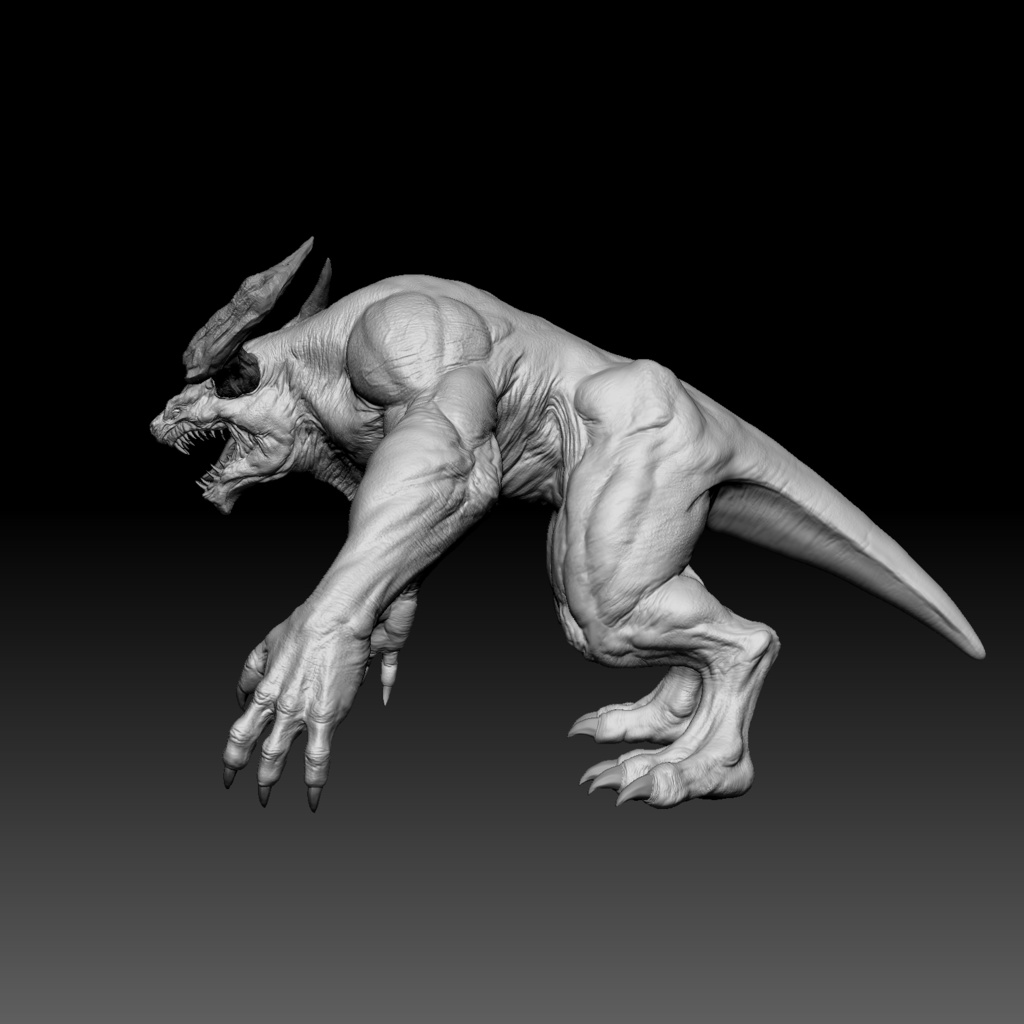 オリジナルクリーチャー Zbrush21データ 3d売るよ Booth