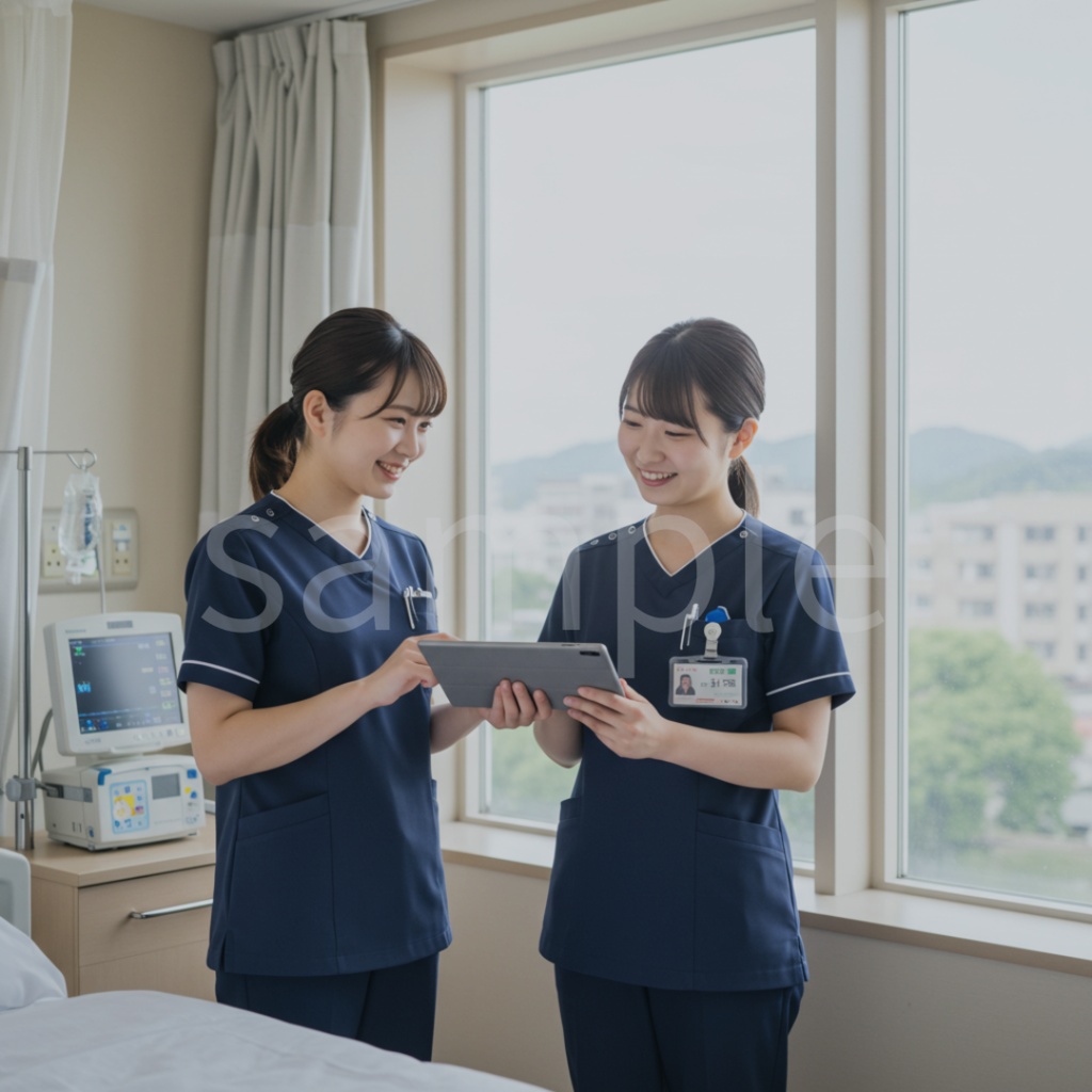 🌿【うらさんのナース素材工房】ホワイト職場の看護師写真素材セット【商用利用可・10枚】