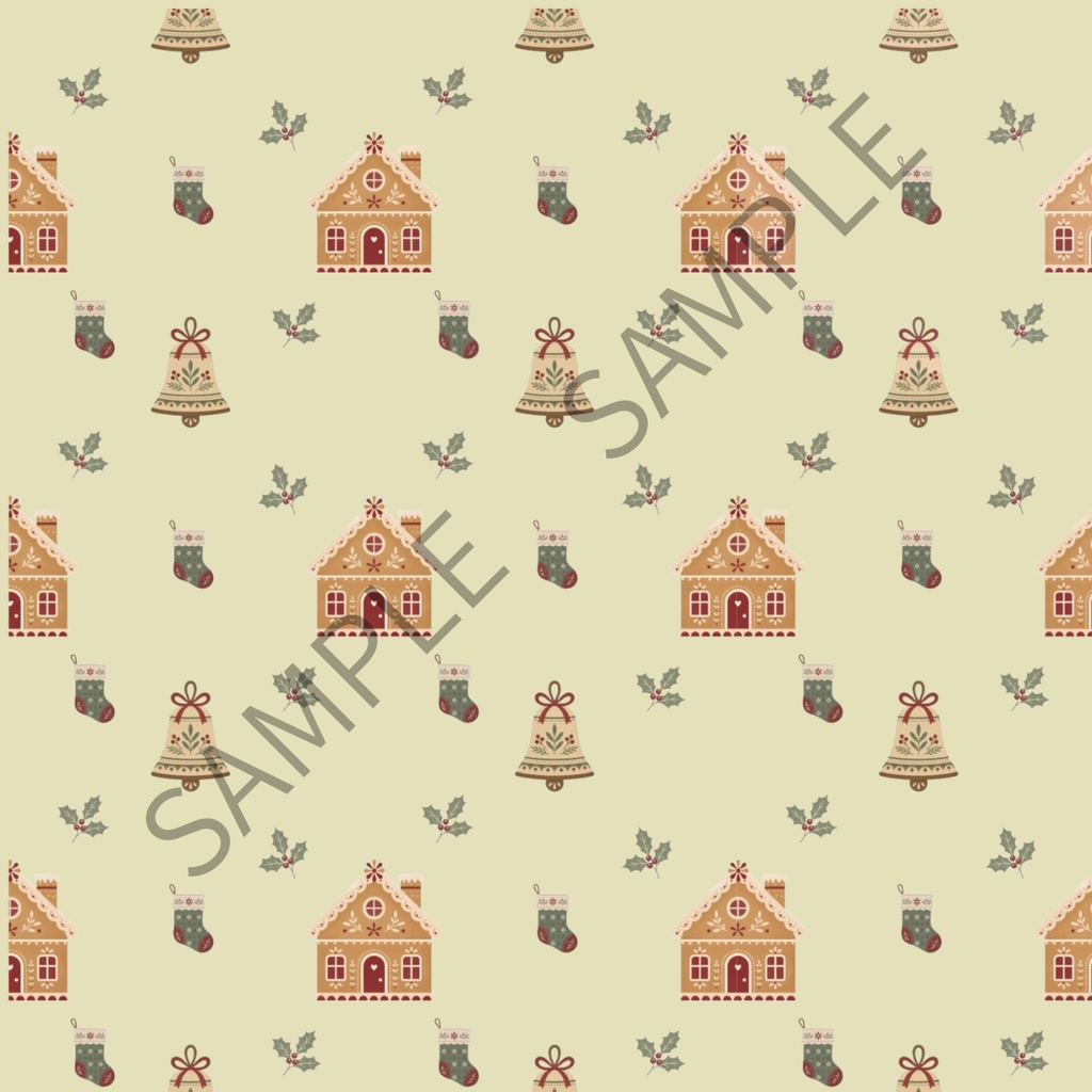 クリスマス デジタルペーパー 6枚セット | くすみカラー| Christmas digital paper