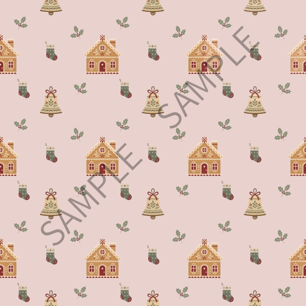 クリスマス デジタルペーパー 6枚セット | くすみカラー| Christmas digital paper
