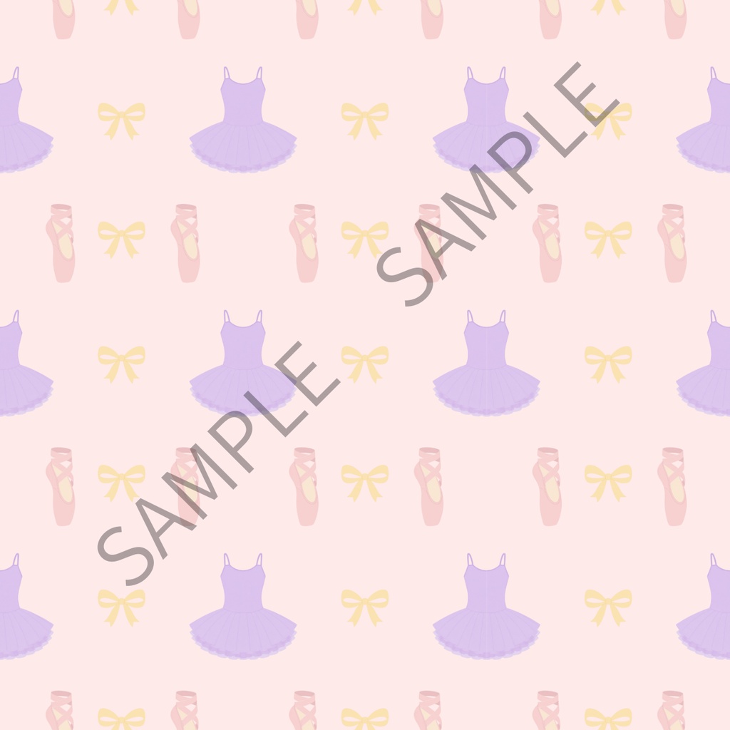 バレエ デジタルペーパー 6枚セット | くすみカラー |Ballet digital paper