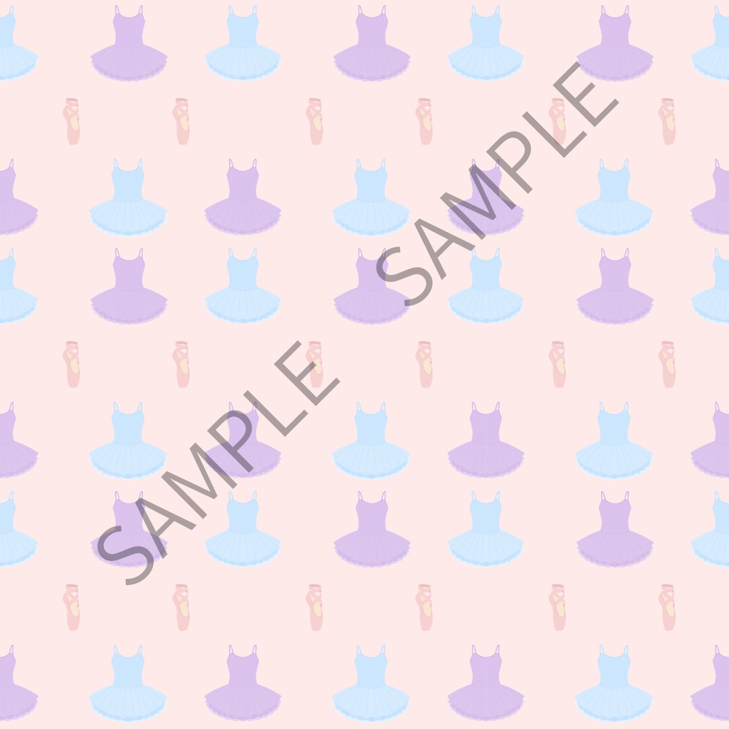 バレエ デジタルペーパー 6枚セット | くすみカラー |Ballet digital paper