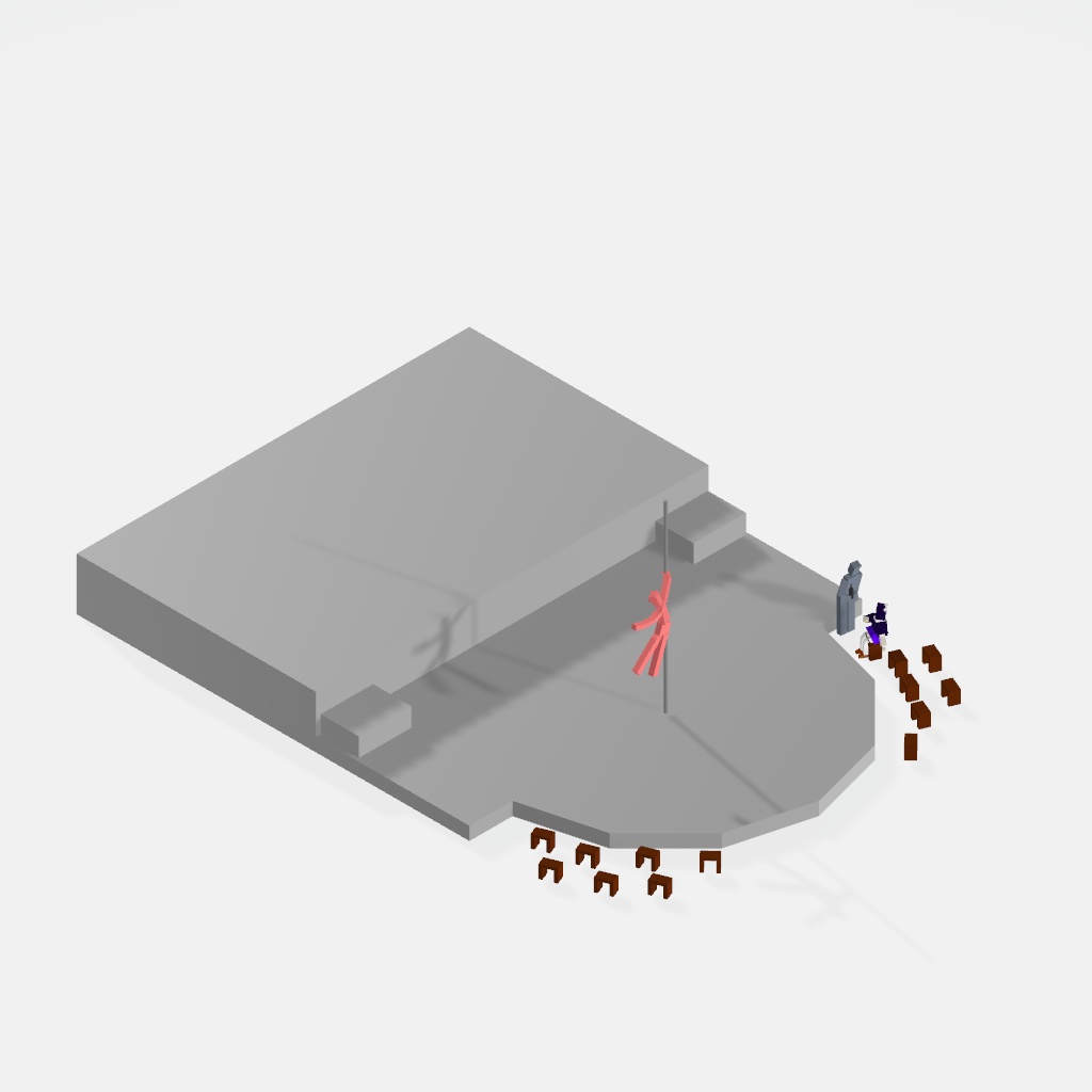 ポールダンスステージ(の模型)