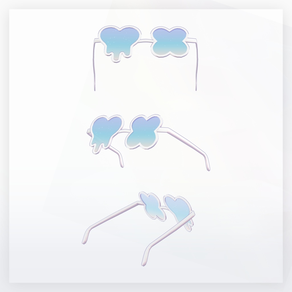 ‧⁺ ⊹˚.【8アバター対応】MeltSunglasses‧⁺ ⊹˚.