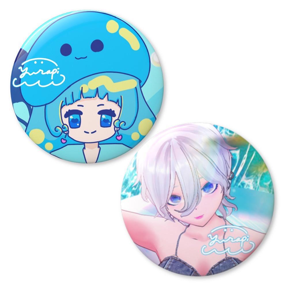 【2周年記念グッズ】サイン入り缶バッチ