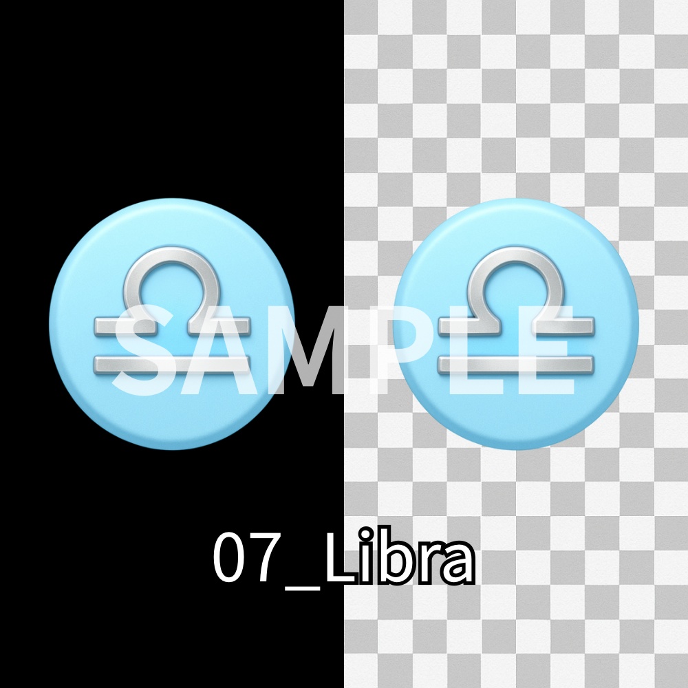 Zodiac Pastel Icons|12星座パステルアイコン素材セット(PNG)