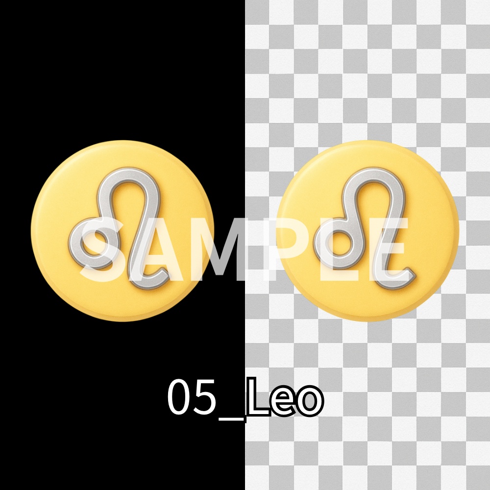 Zodiac Pastel Icons|12星座パステルアイコン素材セット(PNG)