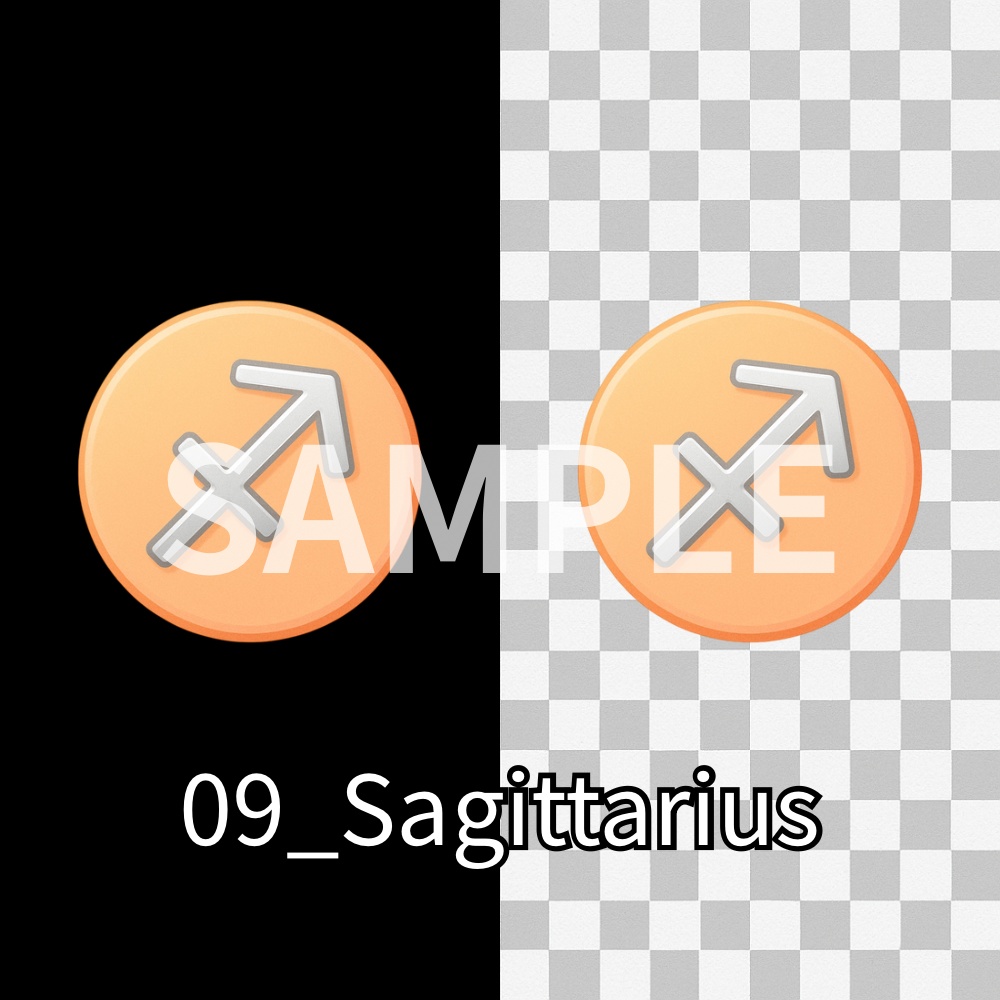 Zodiac Pastel Icons|12星座パステルアイコン素材セット(PNG)