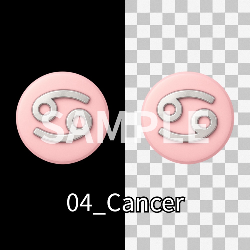 Zodiac Pastel Icons|12星座パステルアイコン素材セット(PNG)