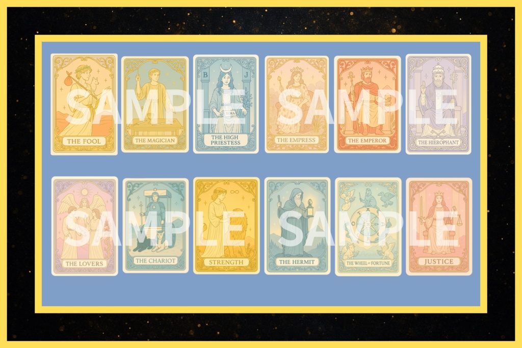 Arcane Pastels Tarot –タロットカード 大アルカナ22枚セット