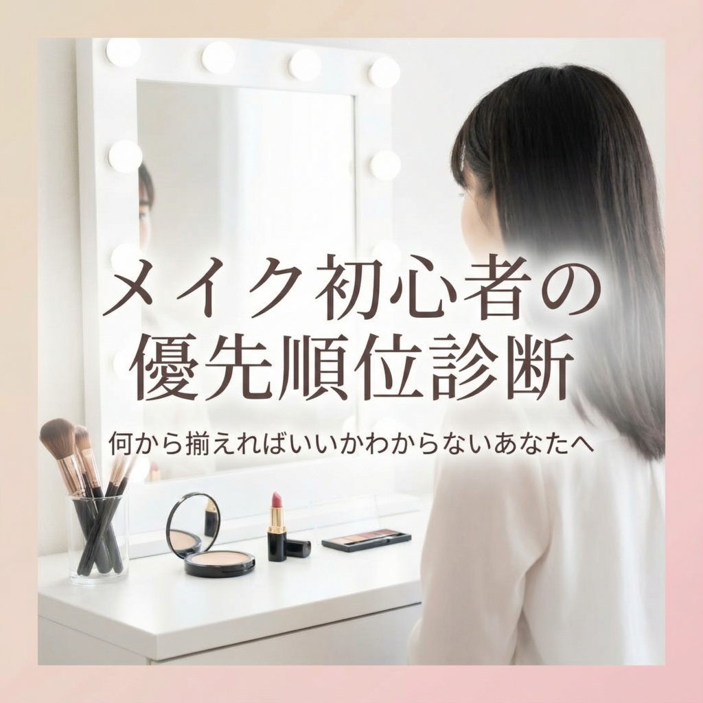 メイク初心者のための優先順位診断|何から買えばいいか迷っているあなたへ