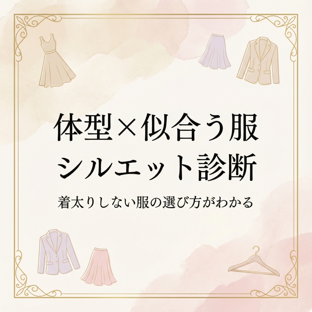 体型×似合う服シルエット診断|着太りしない服の選び方がわかる