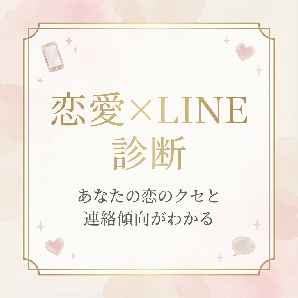 恋愛×LINE診断 | あなたの恋のクセと連絡傾向がわかる