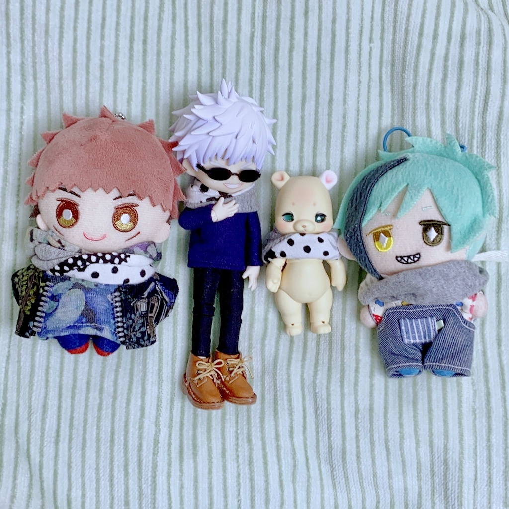 モノクロねじれスヌード