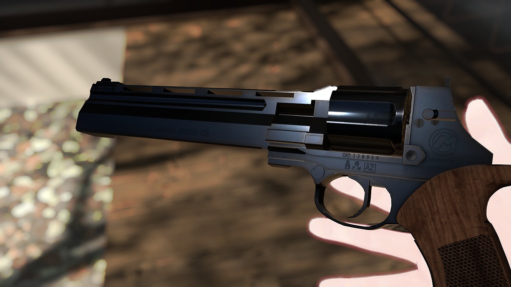 【VRChat想定】MATEBA 6 UNICA リボルバー