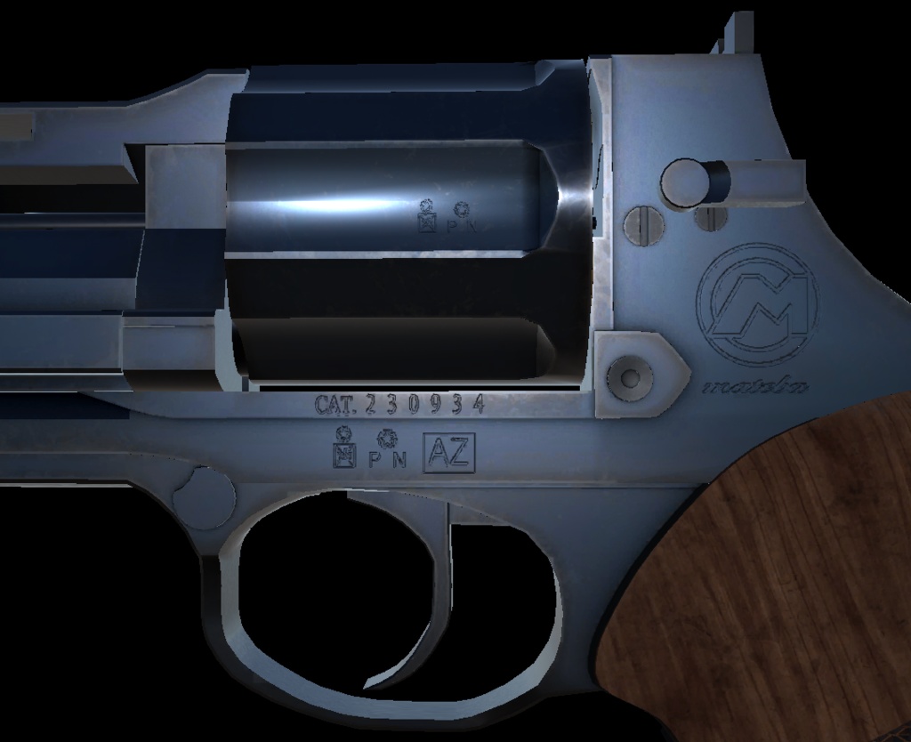 【VRChat想定】MATEBA 6 UNICA リボルバー