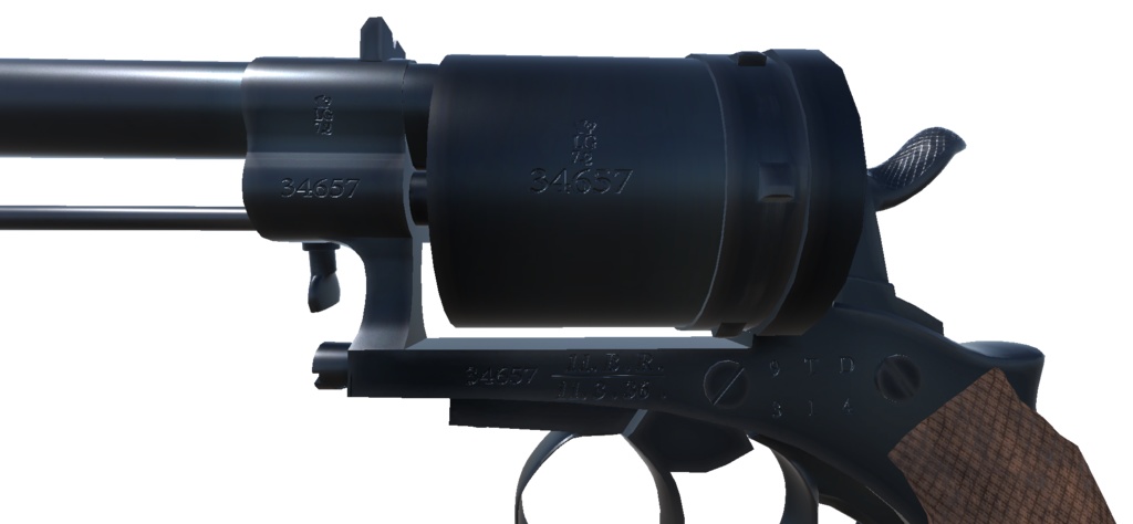 【VRChat想定】Gasser m1870