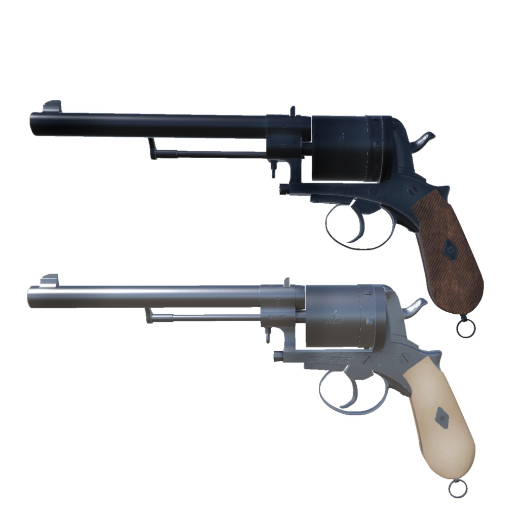 【VRChat想定】Gasser m1870
