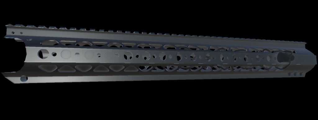 【VRChat想定】AR-15 ハンドガードセット1
