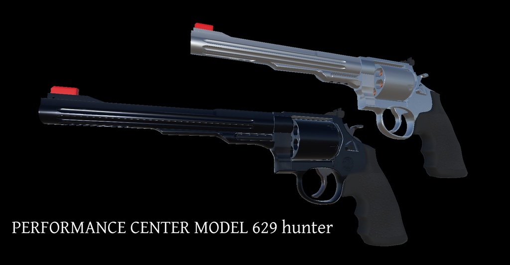 【VRCHAT想定】S&W MODEL 629-8シリーズリボルバー