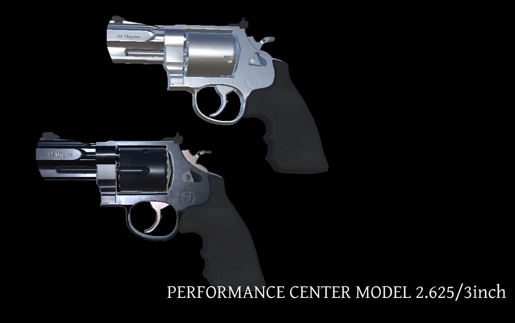 【VRCHAT想定】S&W MODEL 629-8シリーズリボルバー