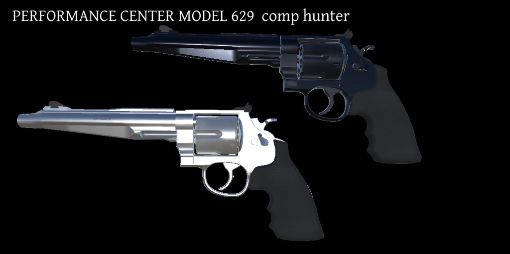 【VRCHAT想定】S&W MODEL 629-8シリーズリボルバー